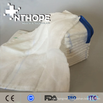 Absorbent 100% bleached cotton disposable medical gauze lap sponge